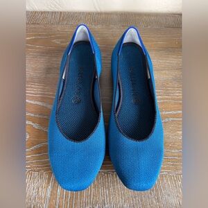 EUC: Rothy’s The Square flats in Pacific Blue